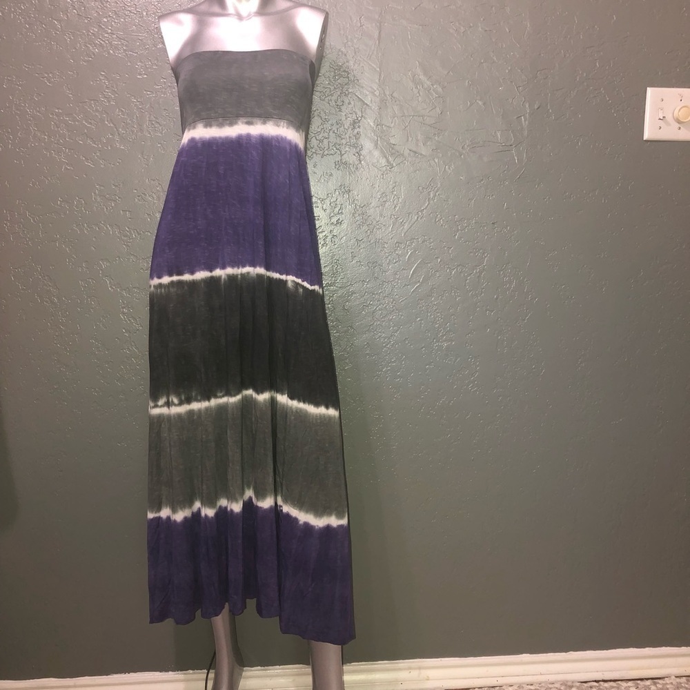 Lucky Brand tie dye swim suit dress/ skirt coverup